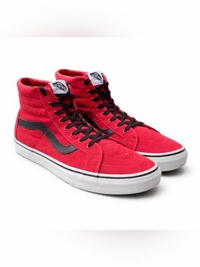 Vans Sk8-Hi Reissue Chilli Pepper Red Black Sneakers Sz 12